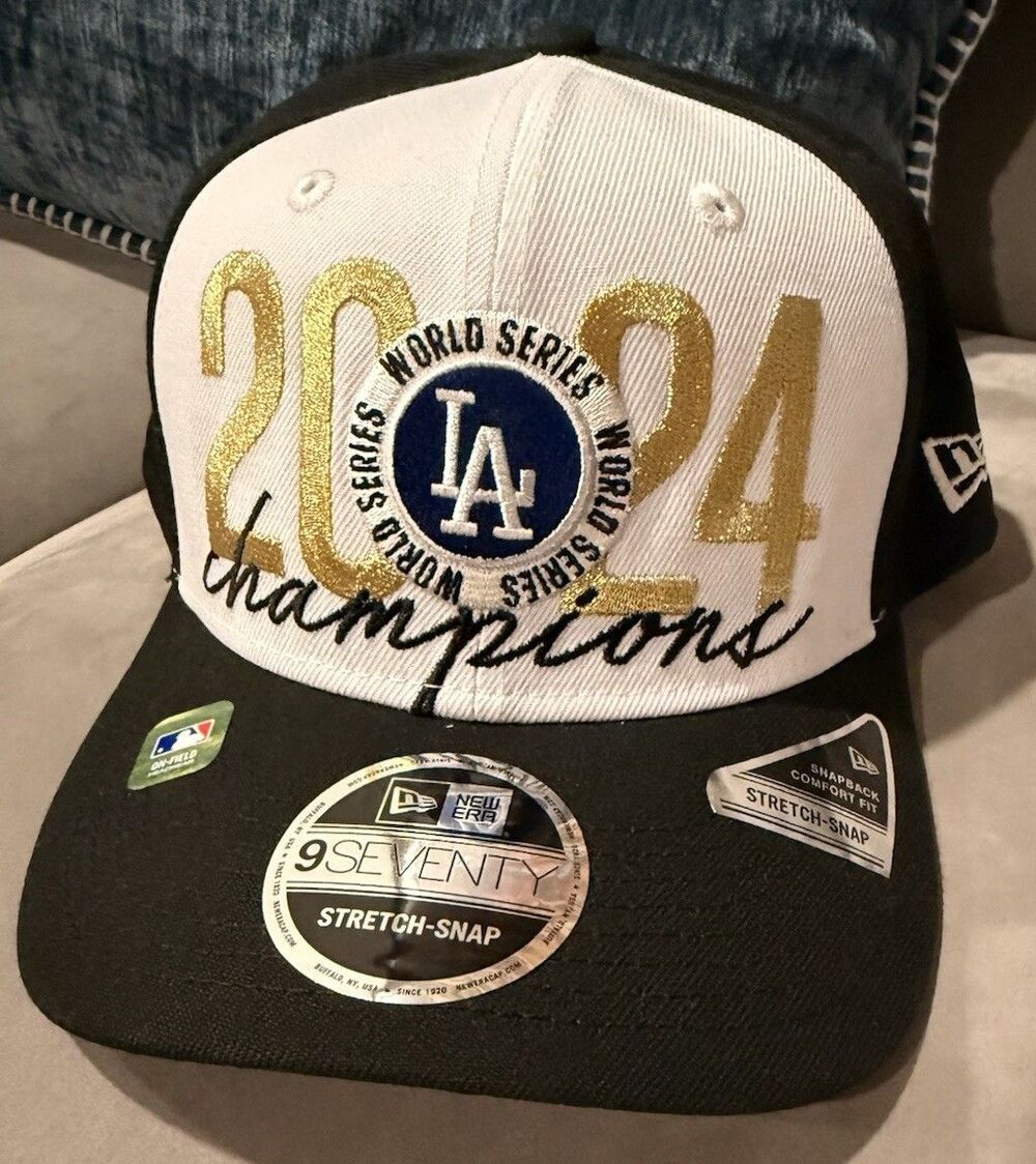 LA Dodgers 2024 World Series Champs New Era 9SEVENTY Snapback Hat New
